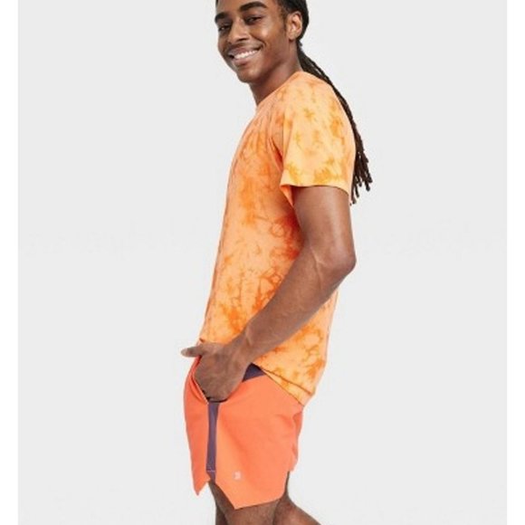 All in Motion - Men's Trail Shorts 6" - Orange - XXL - Picture 4 of 5